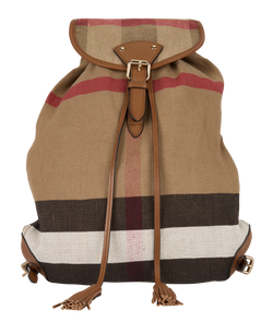 Burberry mega check backpack, canvas , 2*